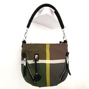 No Brand Name Women's Green Plaid Shoulder Bag
